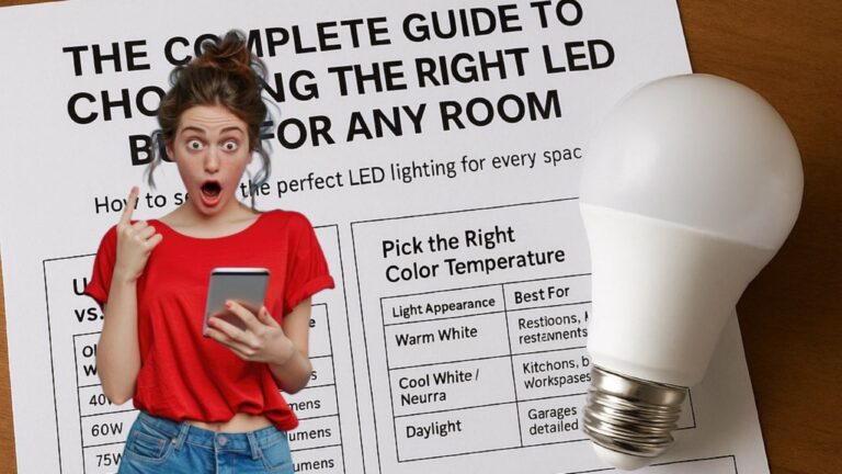 Cómo Elegir Bombillas LED para Cada Habitación — Guía Práctica para Iluminar con Eficiencia y Estilo