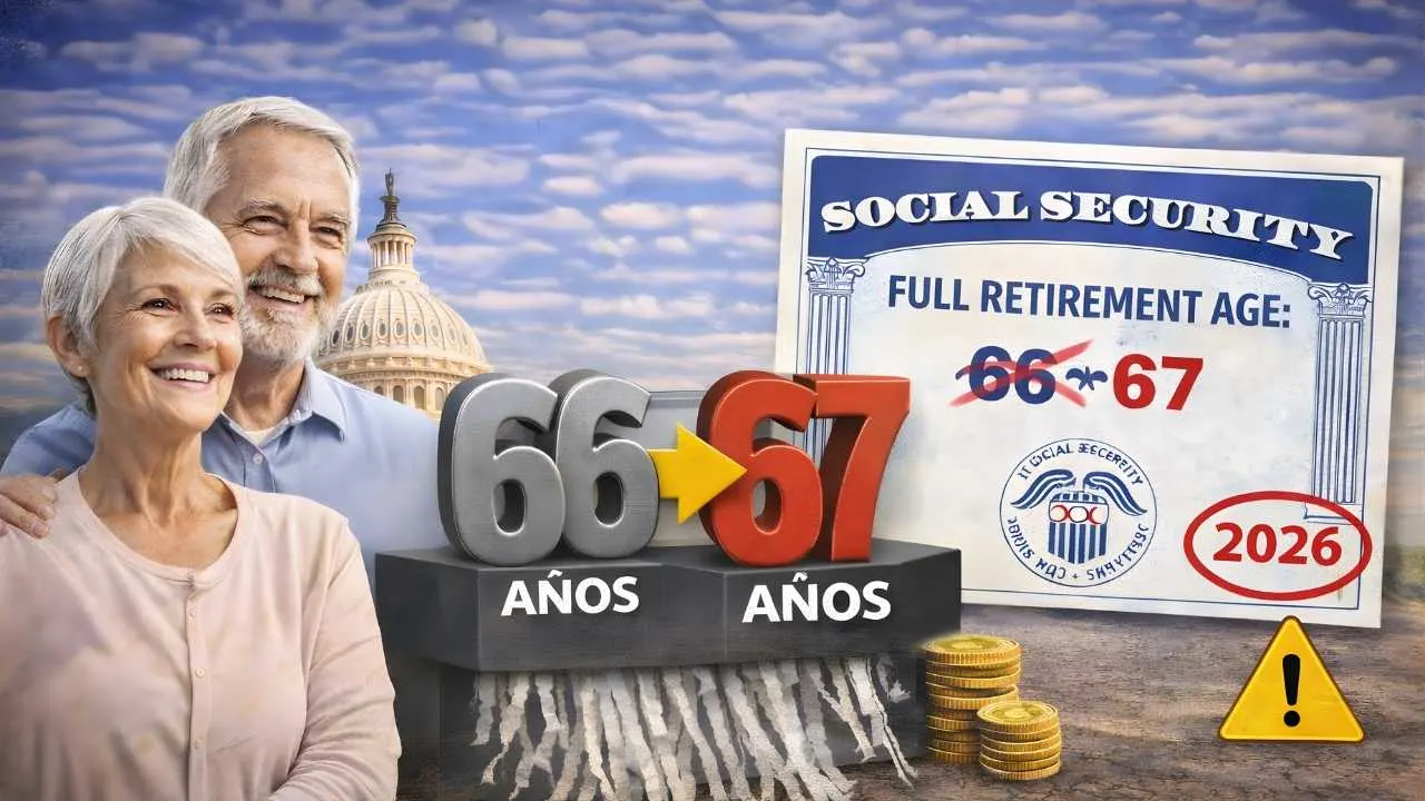 Cambio en la edad de jubilación completa del Seguro Social para 2026