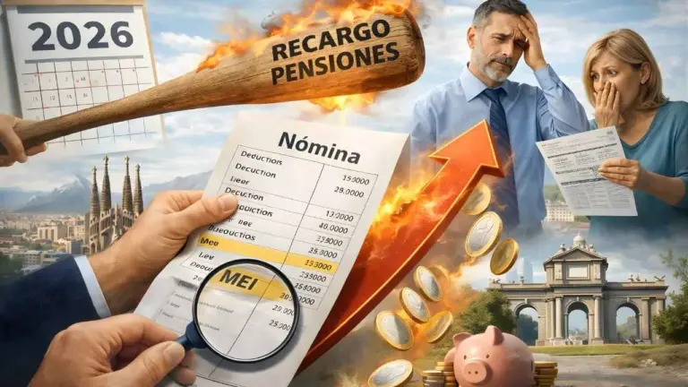 El nuevo recargo para las pensiones en 2026