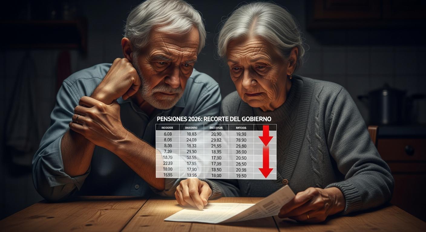 Bajan las pensiones en 2026: qué cambia, a quién afecta y la tabla que confirma el recorte del Gobierno
