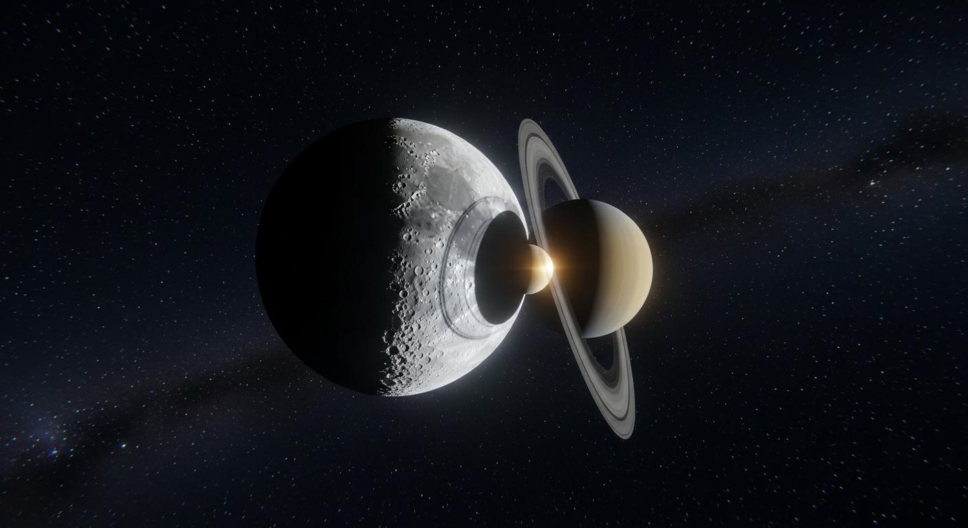 Cómo ver la conjunción de la Luna y Saturno esta noche: hora y mejores consejos para observarla