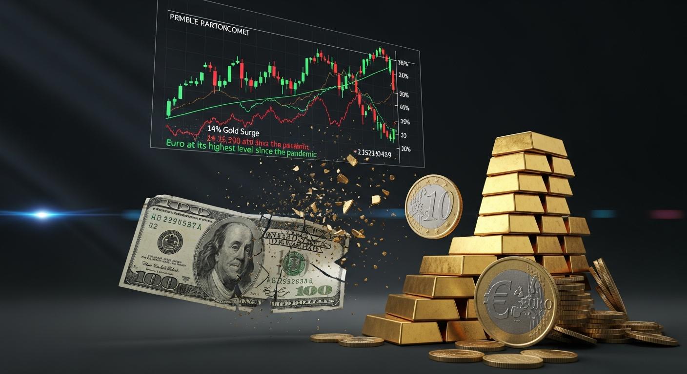 Crisis del dólar: el oro sube 14% y el euro marca su nivel más alto desde la pandemia