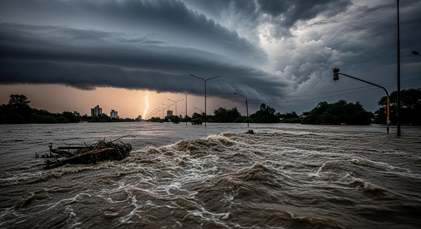 Diluvio histórico en Argentina: alertan por más de 4 días seguidos de tormentas y lluvias intensas