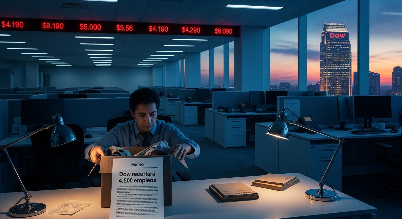 Dow recortará 4,500 empleos: qué significa el anuncio y cómo podría afectar al mercado