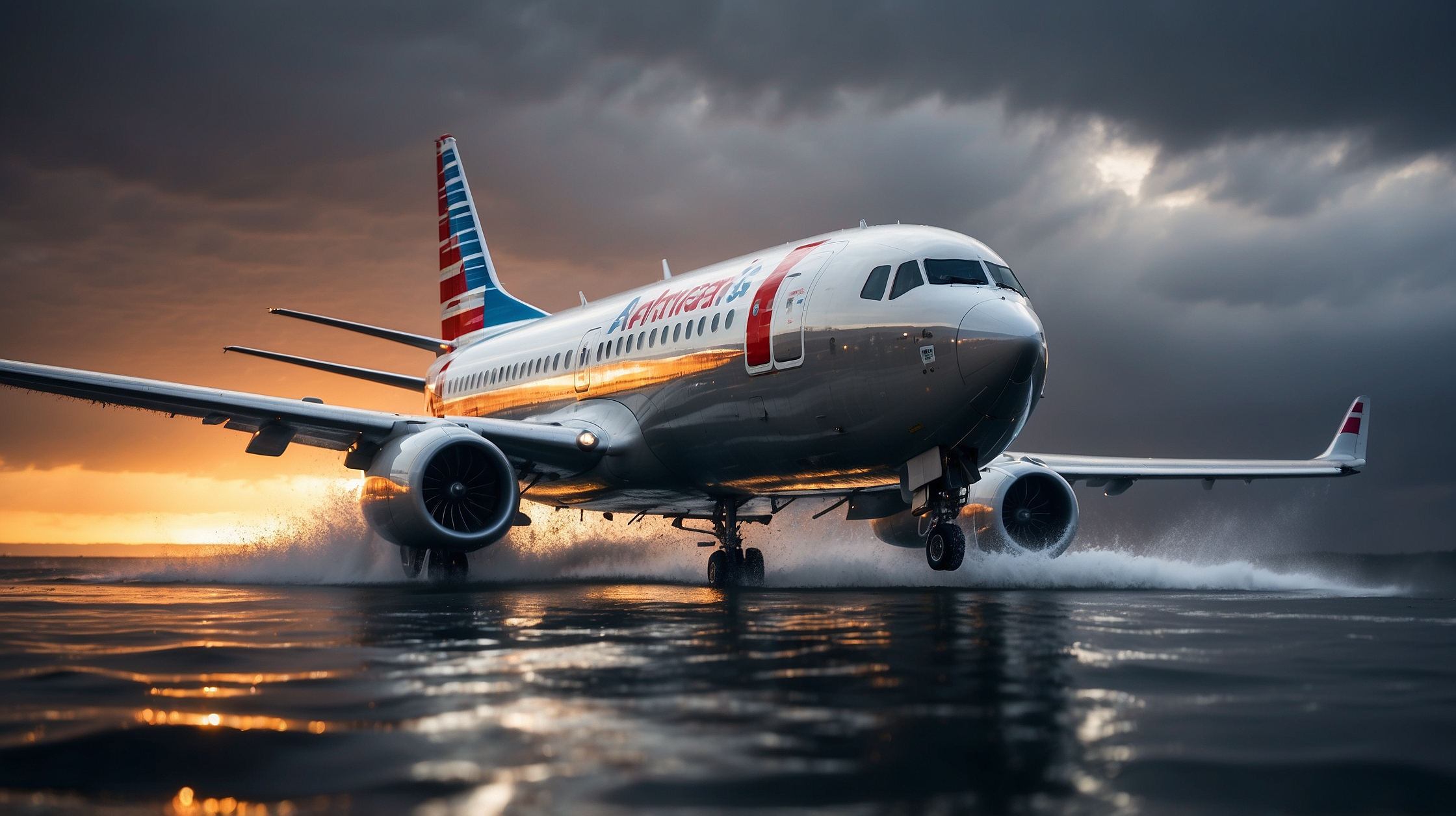 El avión de American Airlines que terminó en el agua: qué pasó y por qué el aterrizaje salió mal