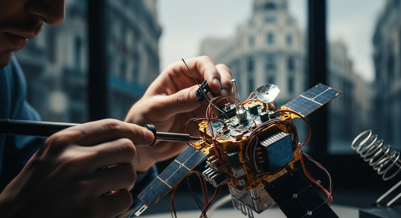 El joven de 20 años que construye satélites en pleno centro de Madrid y ya apunta al espacio