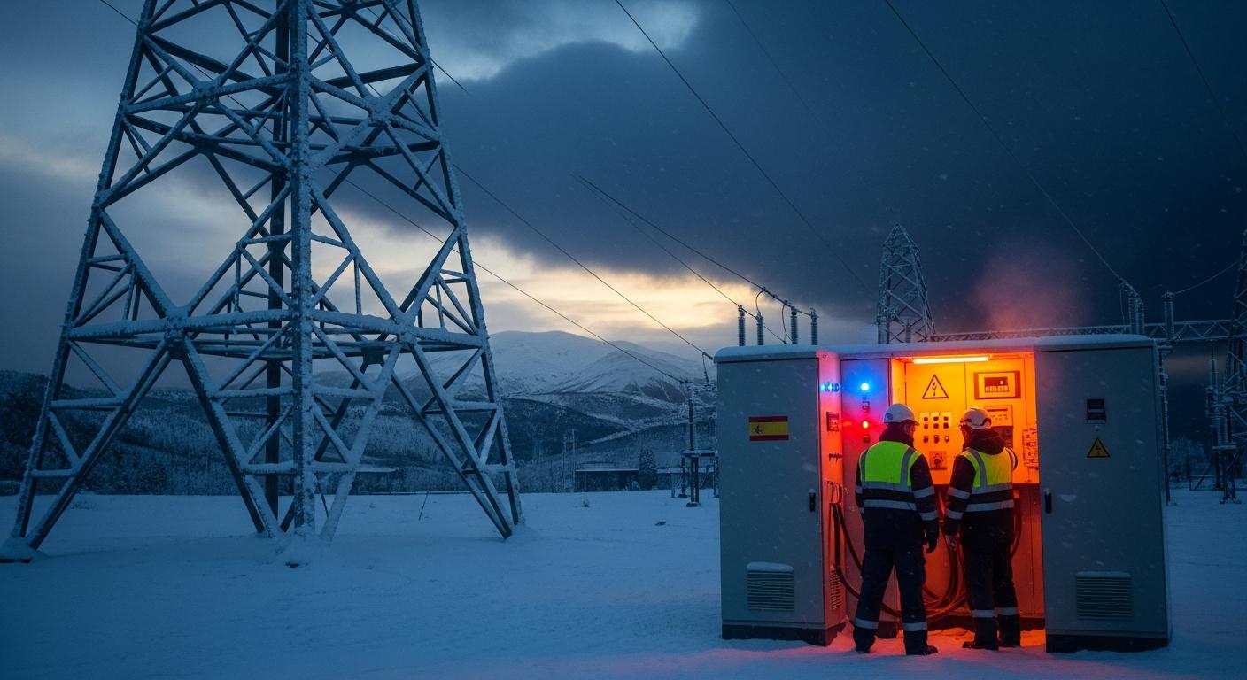 España evitó un apagón por poco: cómo Red Eléctrica cortó a grandes consumidores durante la nevada