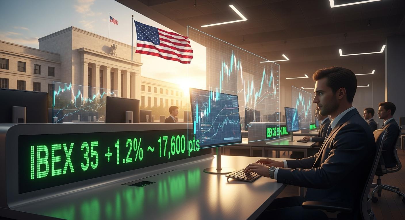 Ibex 35 abre al alza y aguanta los 17.600 puntos: qué cambia tras la decisión de la Fed