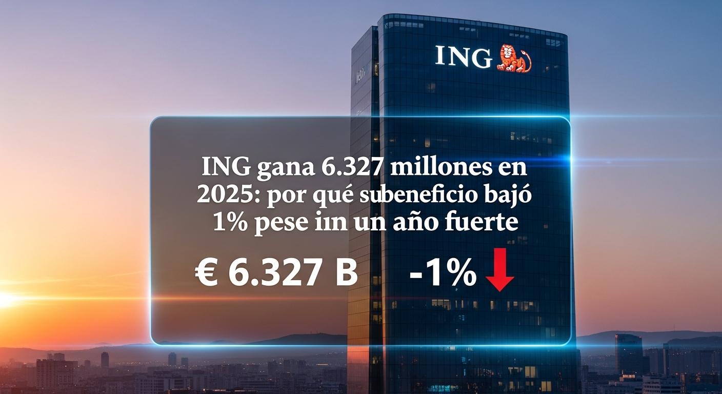 ING gana 6.327 millones en 2025: por qué su beneficio bajó 1% pese a un año fuerte