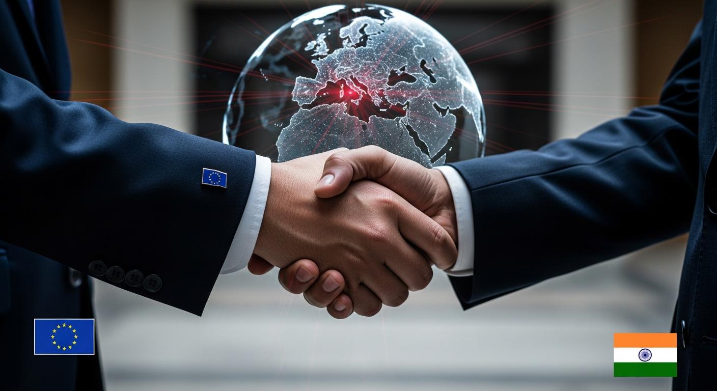 La UE sella un acuerdo histórico con India mientras sube la tensión comercial con Estados Unidos y Trump