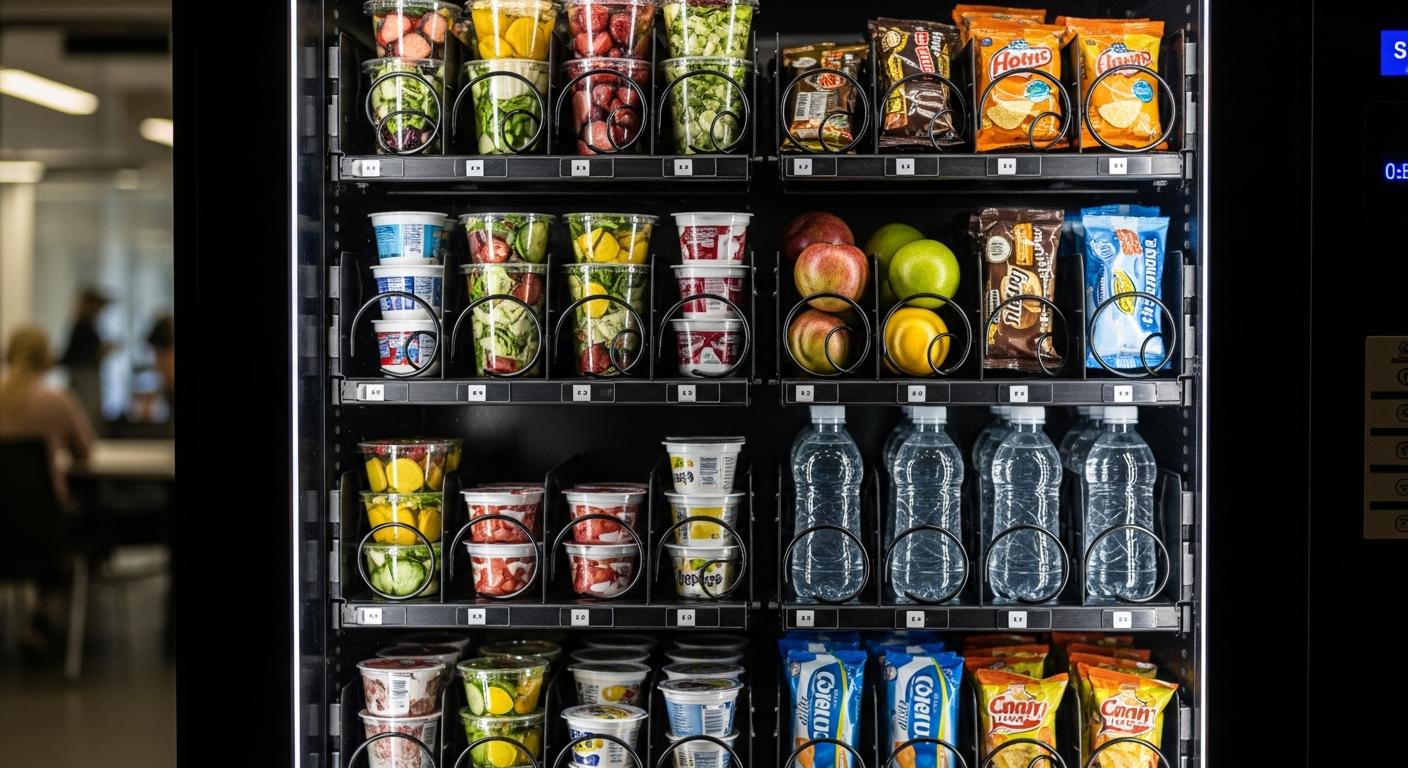 Nuevo decreto en España: las máquinas expendedoras del trabajo deberán tener 80% de opciones saludables (y así te afecta)