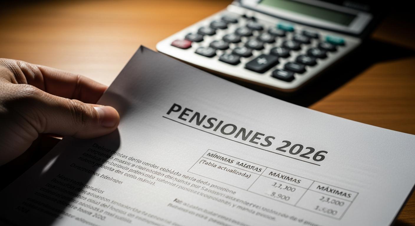 Pensiones 2026: ya es oficial la subida y así quedan las mínimas y máximas (tabla actualizada)