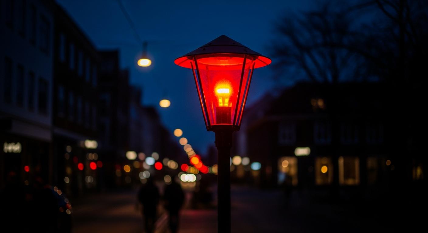 ¿Por qué Dinamarca está usando farolas rojas en sus calles y qué cambia para conductores y vecinos?