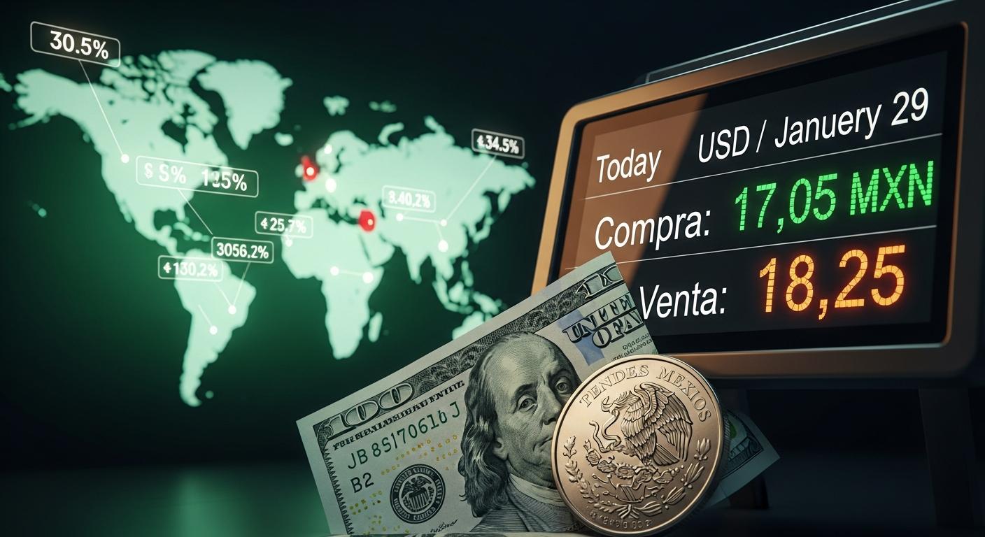 Precio del dólar hoy en México (jueves 29 de enero): compra, venta y cómo cambia en los principales países