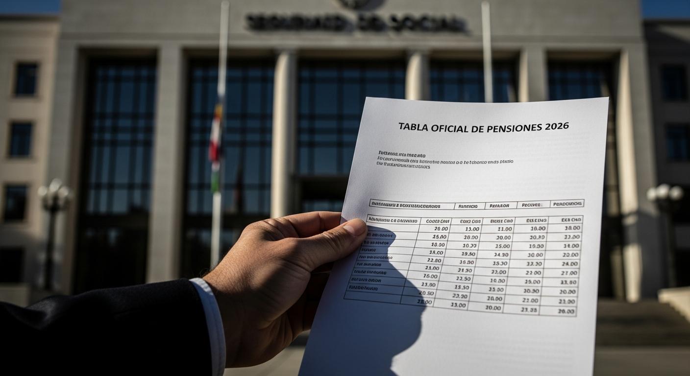 Seguridad Social confirma la subida de pensiones en 2026: mira la tabla oficial y cuánto cobrarás según tu pensión