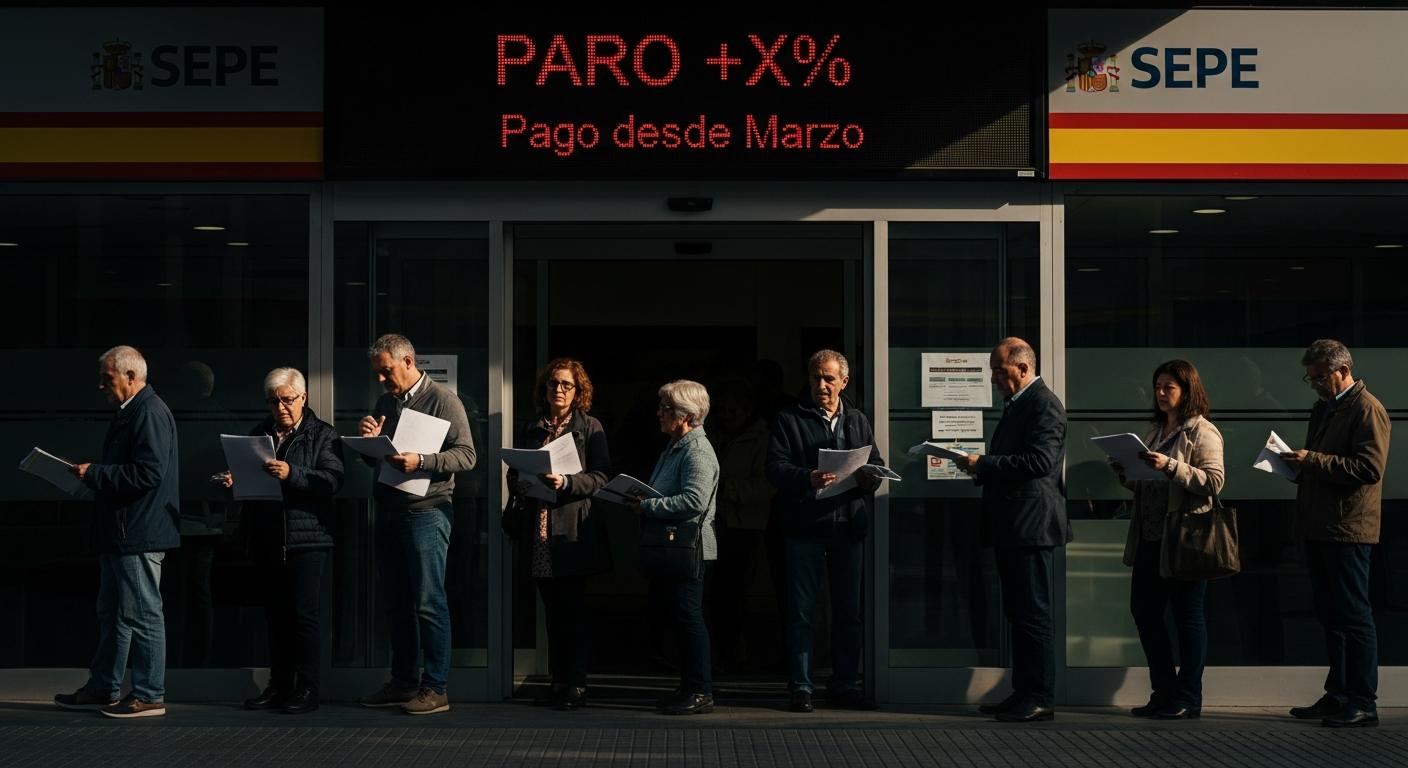 SEPE confirma una subida del paro: quién cobrará más y desde cuándo se nota en el pago