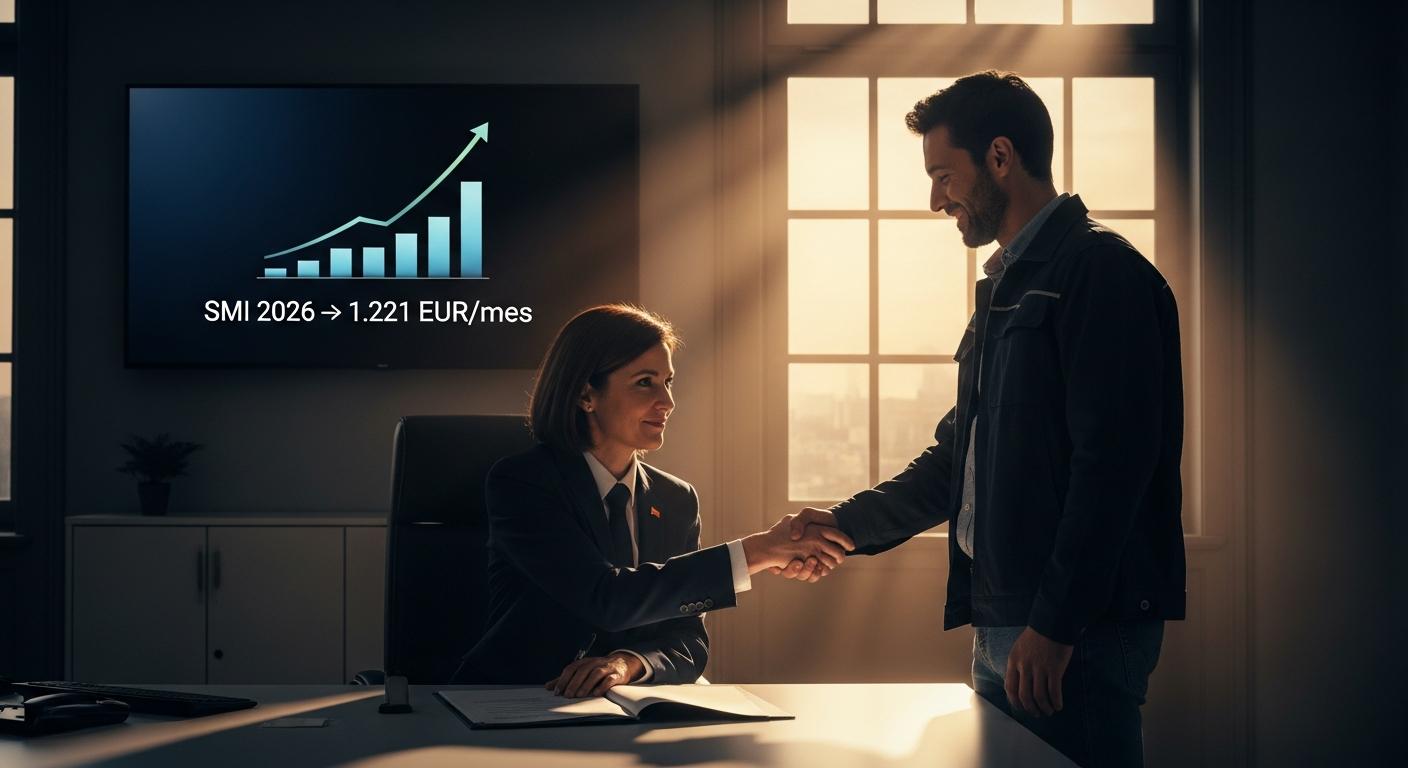 Subida del SMI en 2026: cuánto sube y por qué Trabajo la pactó sin los empresarios (1.221 € al mes)