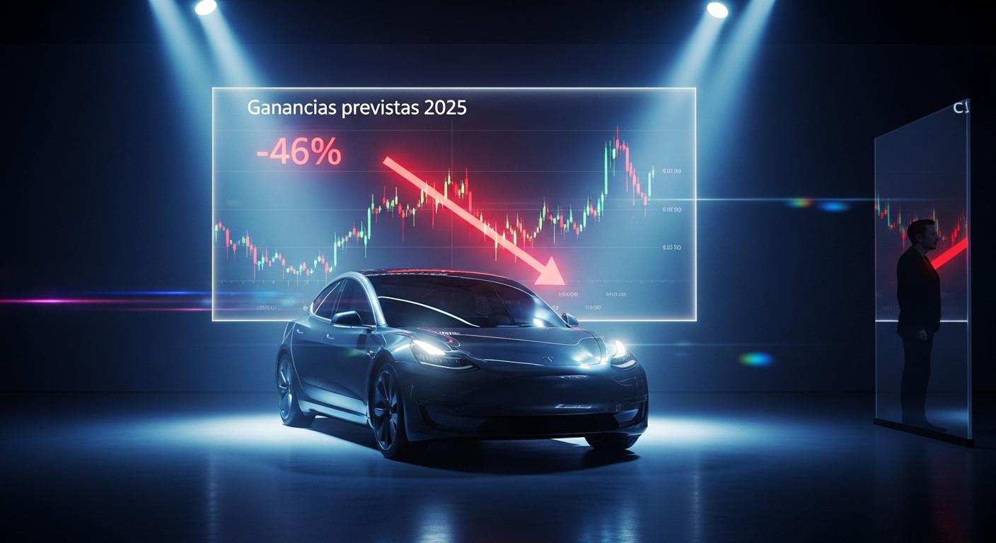 Tesla recorta un 46% sus ganancias previstas para 2025: qué pasa con las ventas y el efecto Musk