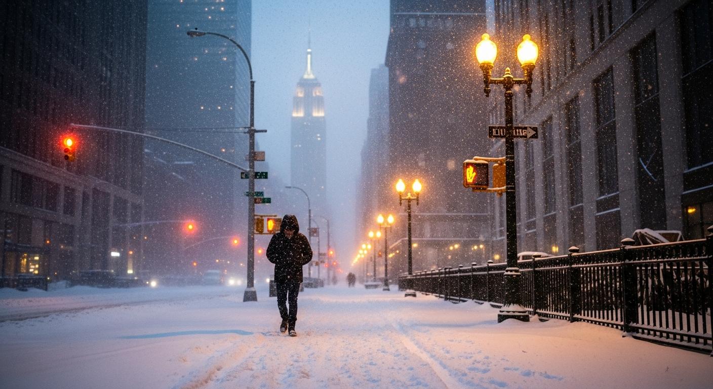 Tormenta de nieve en Nueva York: por qué bajan tanto las temperaturas y qué se espera en las próximas horas