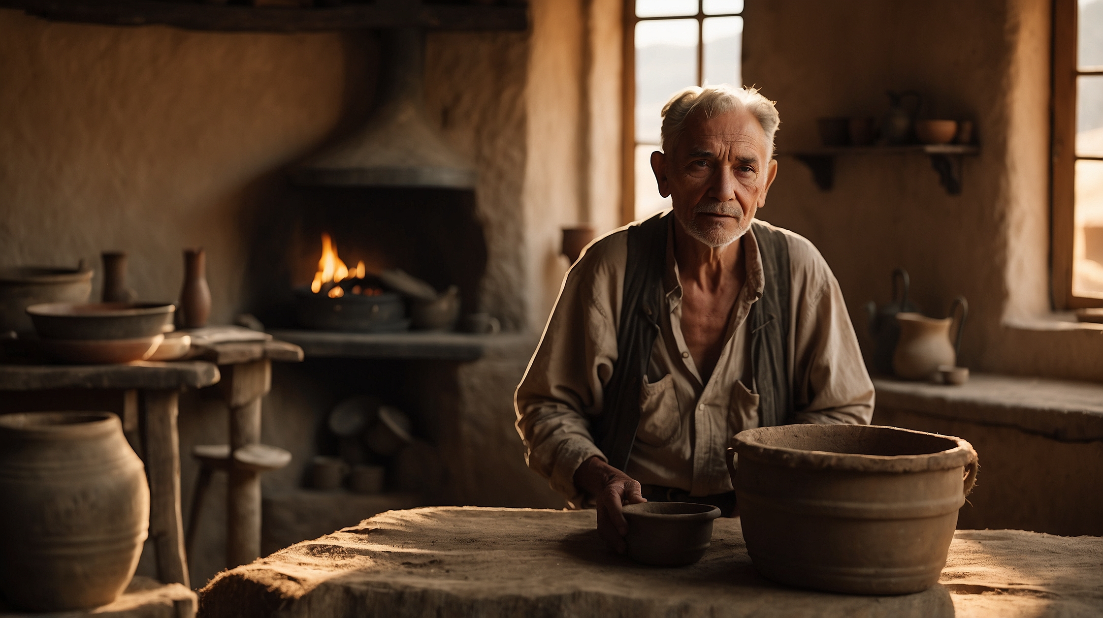A los 80 años vive solo en una casa de barro de 105 años: cocina con leña y saca agua de un pozo en España