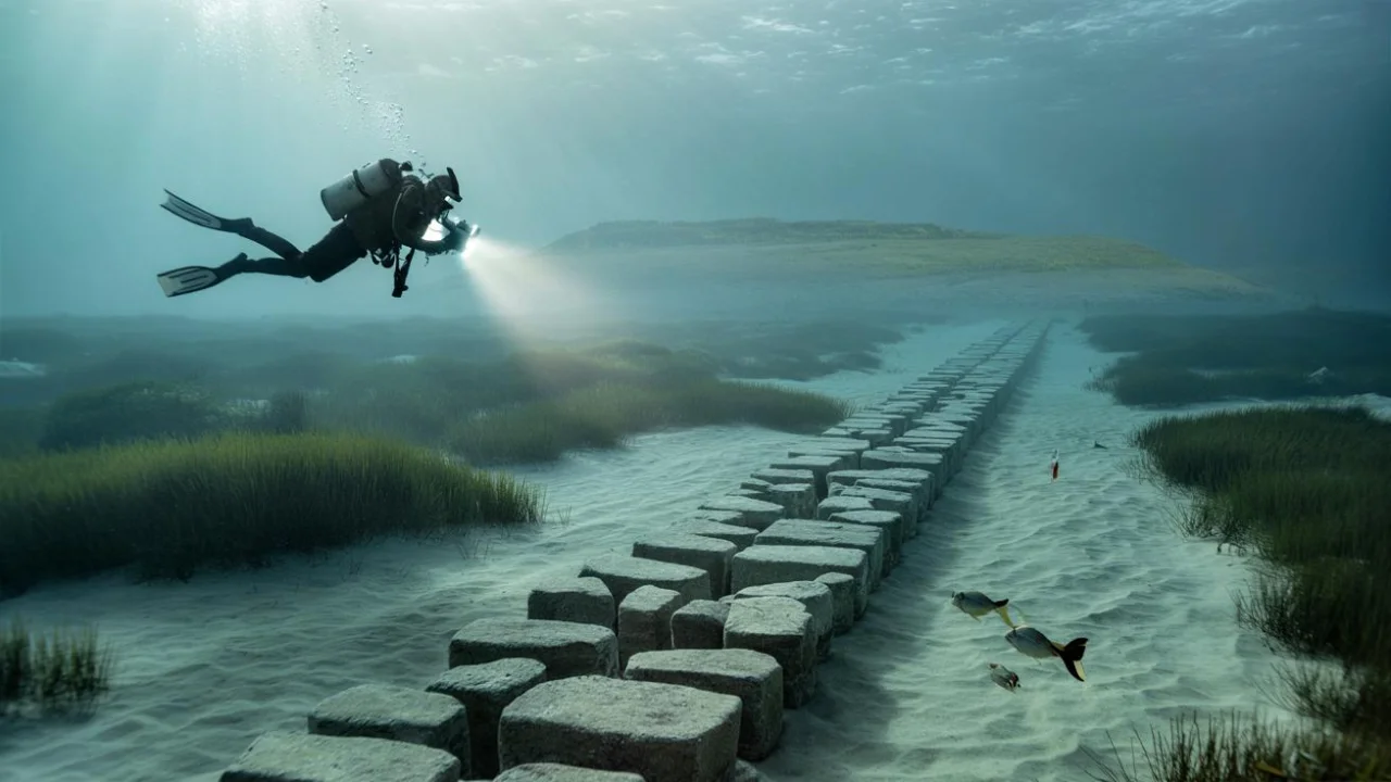 Ancient 7000 year old stone wall discovered underwater reveals shocking truth about early human civilization