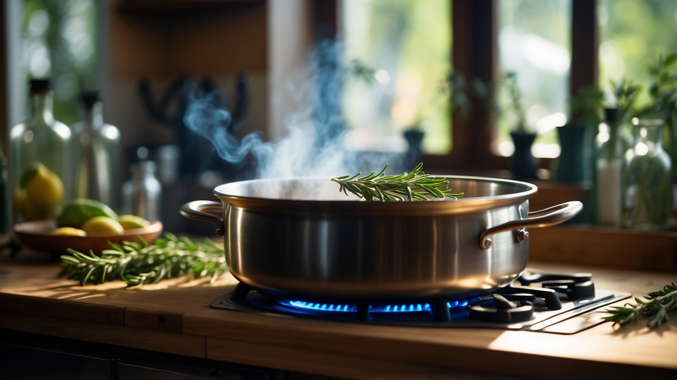 Boiling rosemary on the stove is a simple trick that makes a home feel fresher