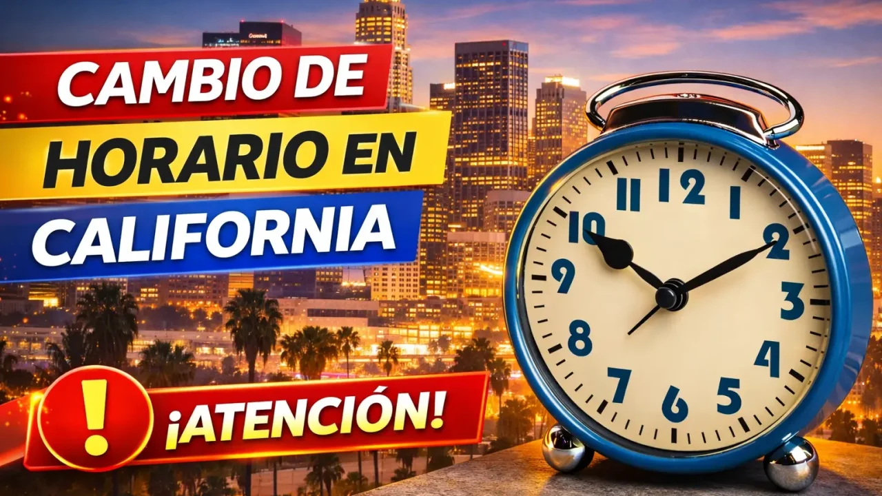 California mantiene cambio de horario 2026: millones ajustarán relojes en esta fecha exacta