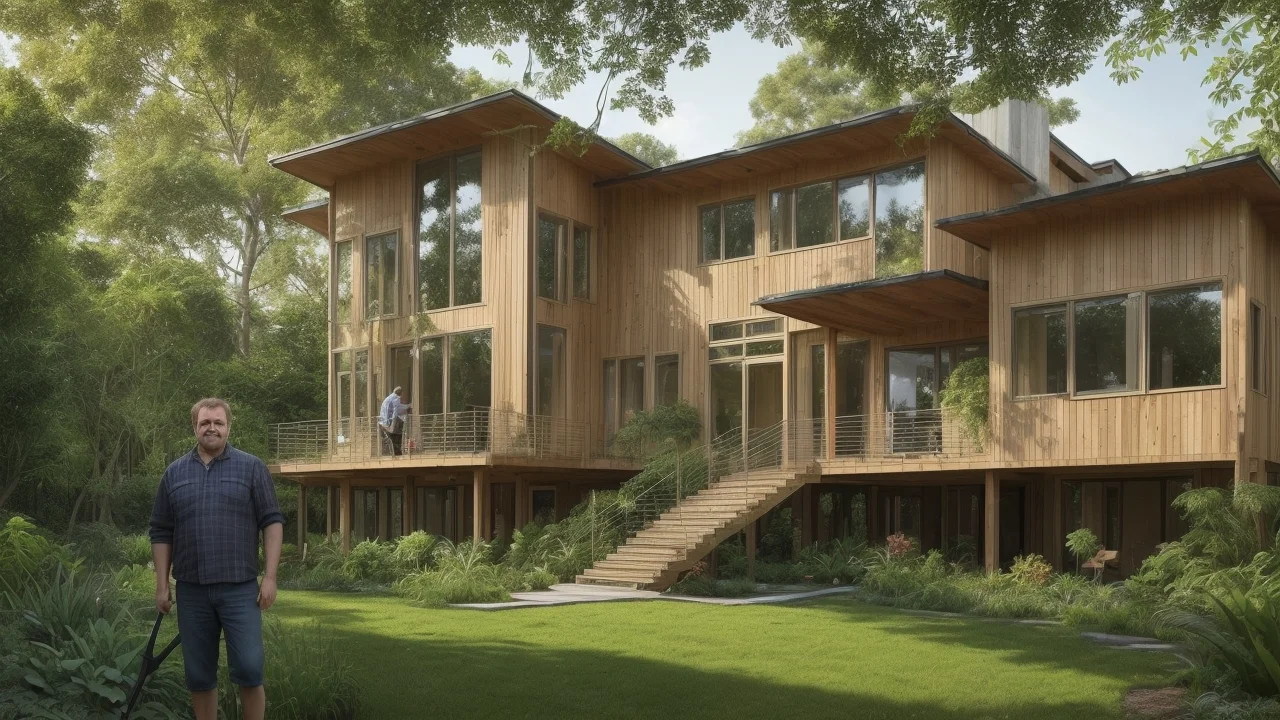 Este hombre perdió una mano y ahora su casa ecológica de madera está revolucionando la construcción sostenible