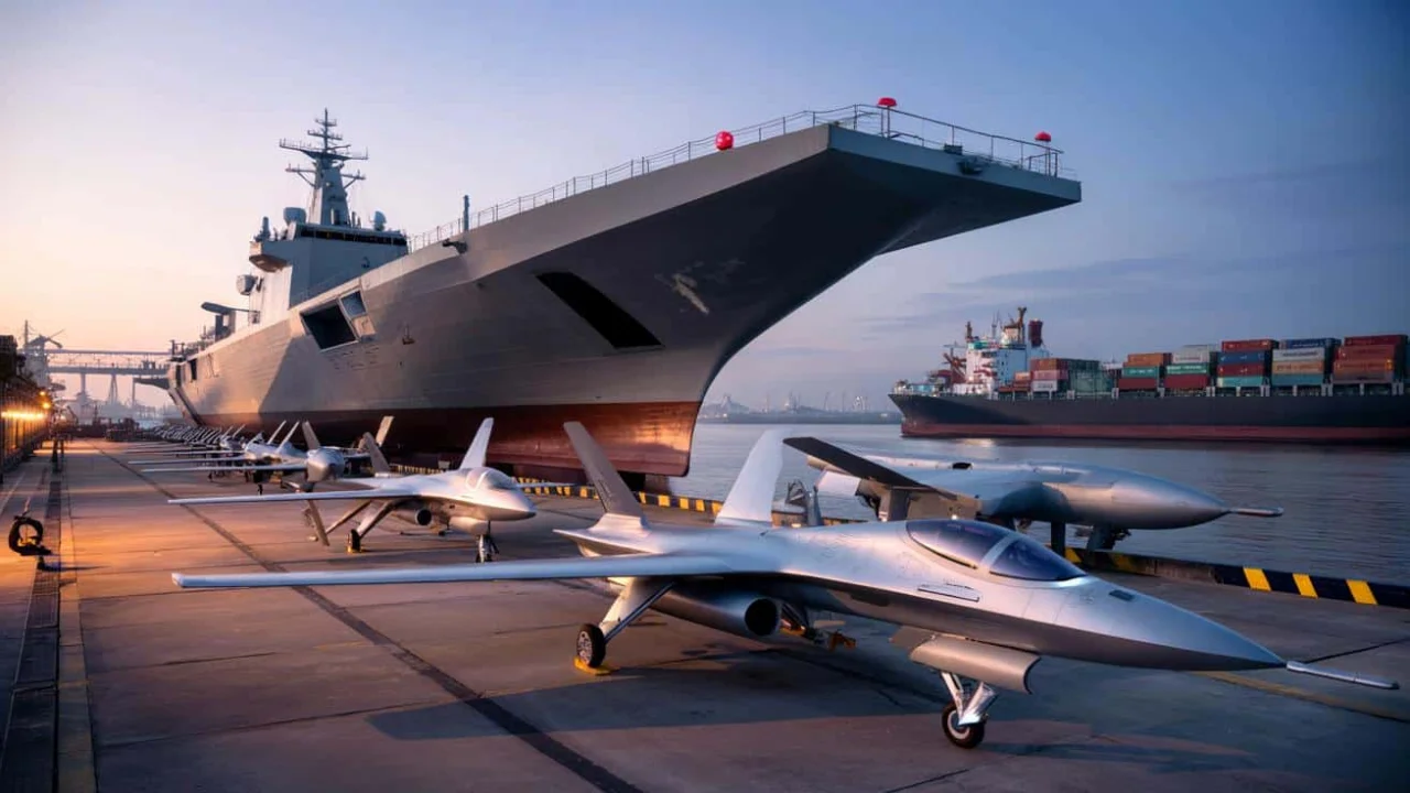 Chinese loyal wingman drone spotted at major shipyard sparks carrier deployment speculation