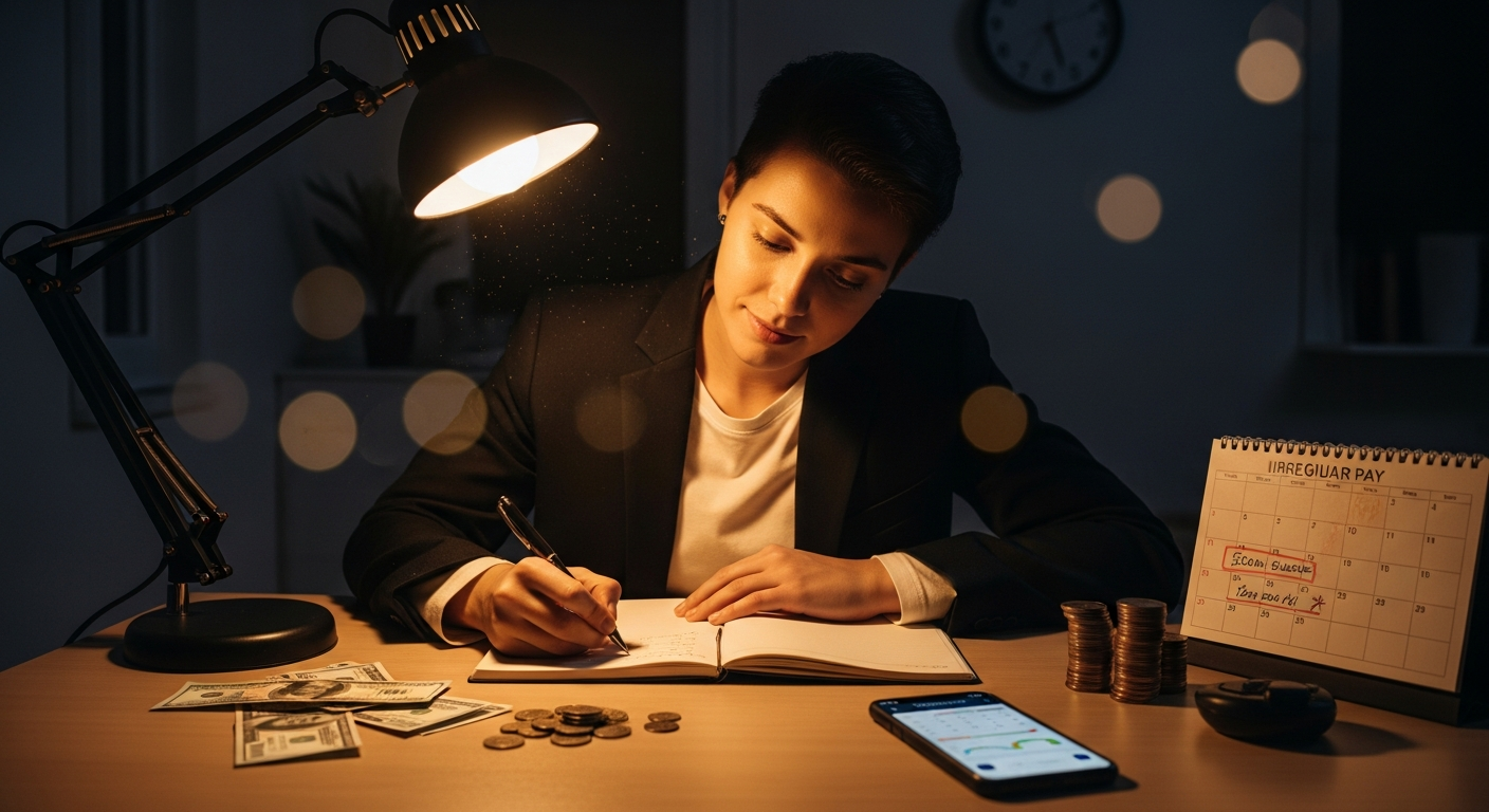 Cómo ajustar tus gastos cuando el ingreso es irregular sin sentir que siempre vas tarde