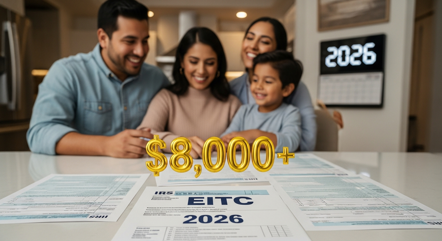 EITC 2026: quién califica para un reembolso de más de $8,000 y por qué cambia