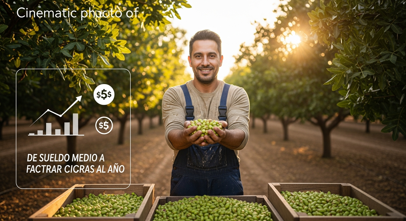 El pistacho que cambió la vida de un agricultor: de sueldo medio a facturar cinco cifras al año