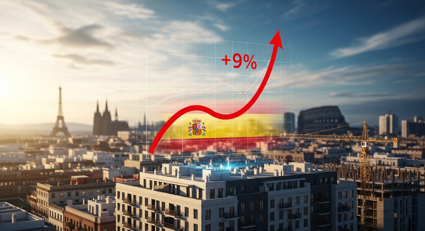 El precio de la vivienda en España subiría un 9% en 2026, más que en Europa