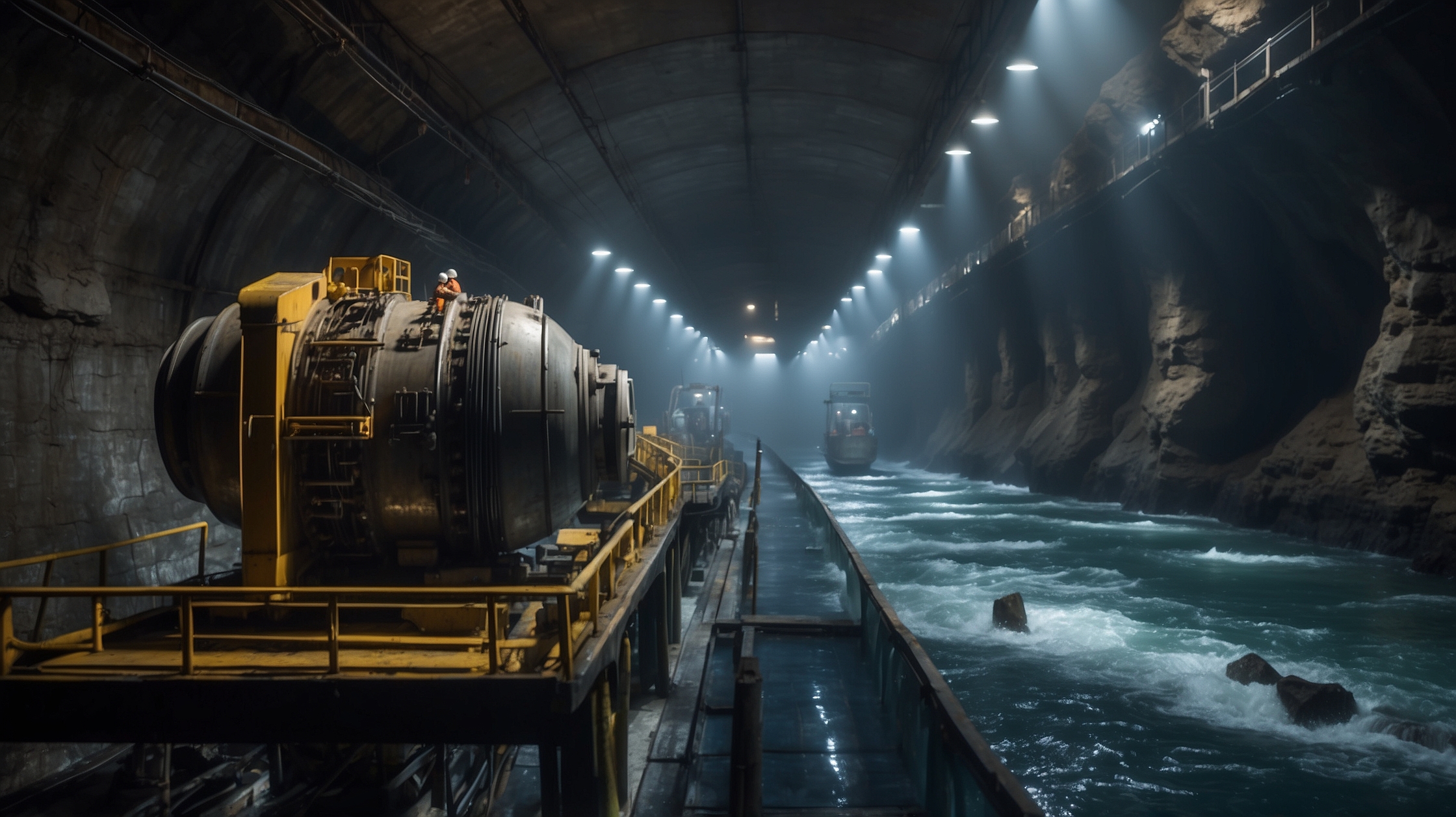 Engineers confirm work has begun on a deep-sea tunnel for an underwater rail line