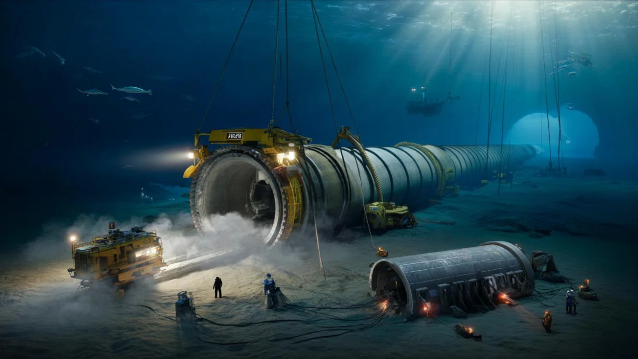 Engineers quietly begin drilling the underwater rail tunnel that will connect entire continents by rail