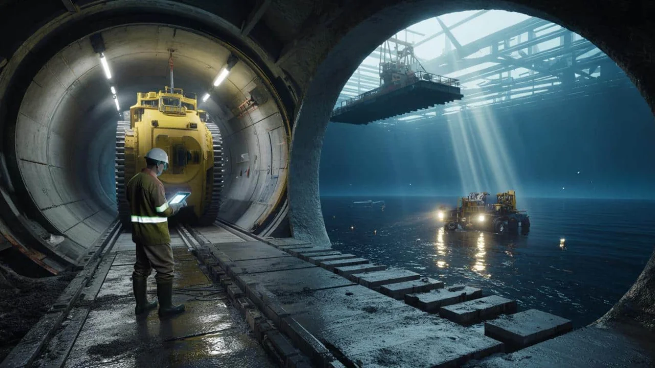 Engineers Start Digging: Underwater Rail Tunnel Between Continents Actually Under Construction