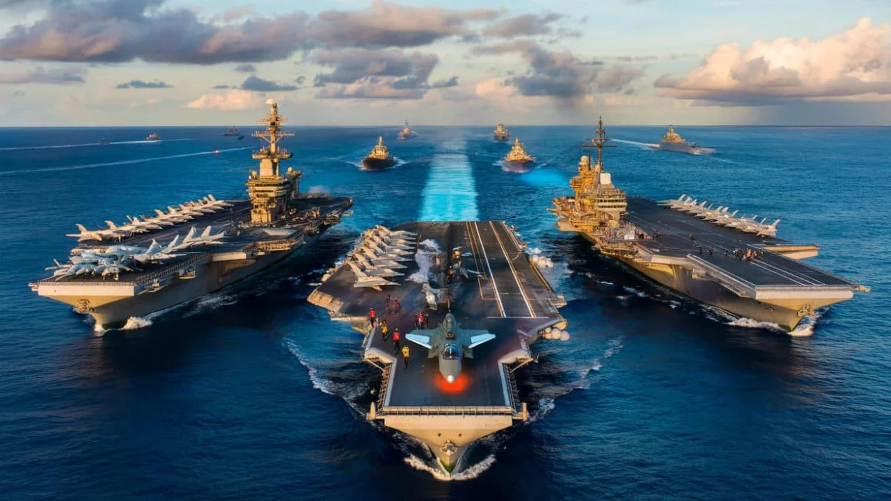 four-us-carriers-in-philippine-sea-sends-china-int
