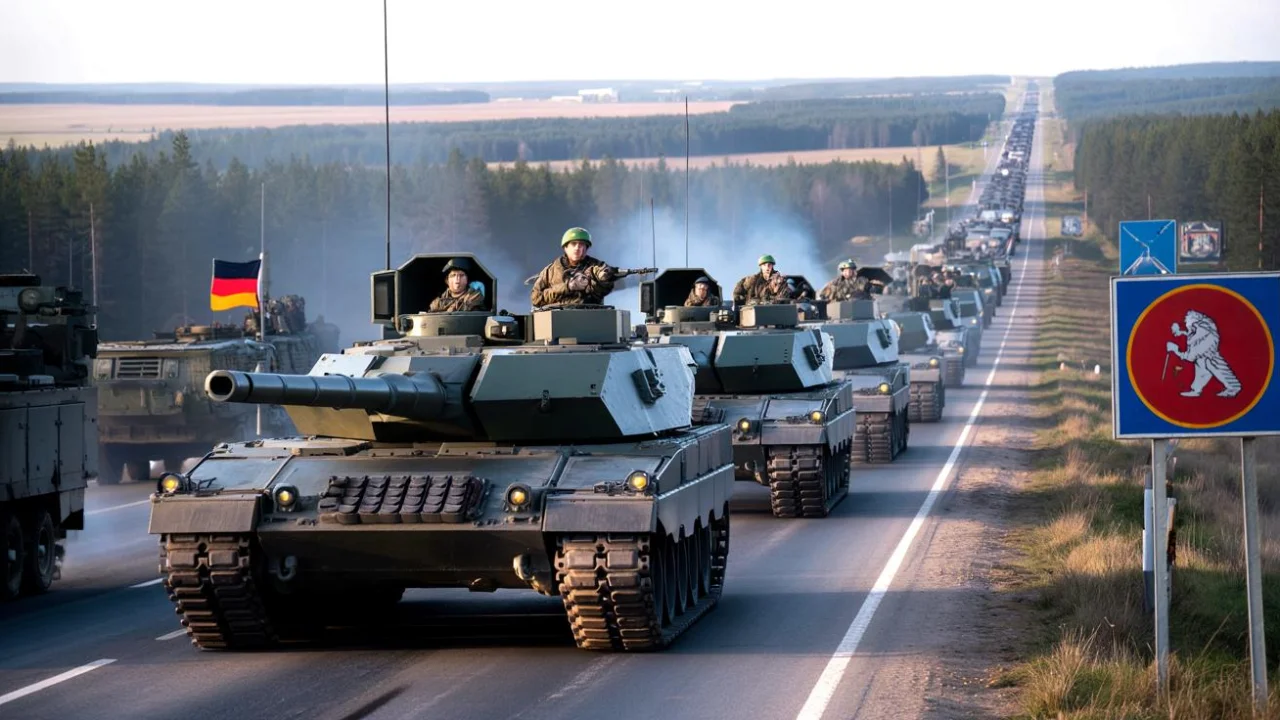 German tanks flood Poland’s neighbor as massive military shift catches everyone off guard