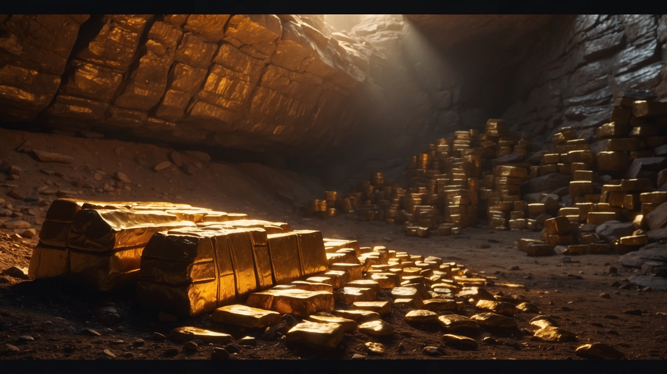 Gold bars found more than a kilometre underground traced back to one country