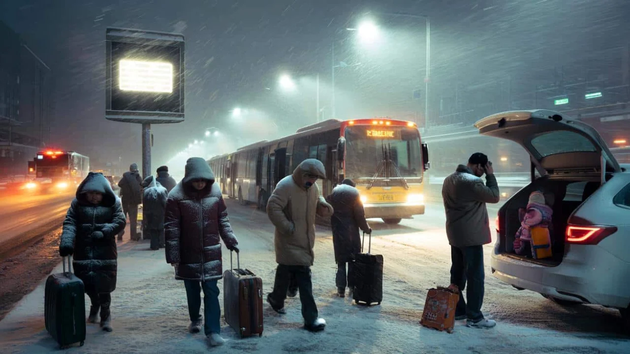 Heavy snow arrival moved up as thousands ignore warnings and continue weekend travel plans
