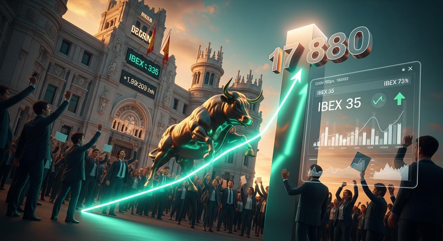 Ibex 35 cierra enero en récord: sube 3,3% y marca un nuevo máximo en 17.880 puntos