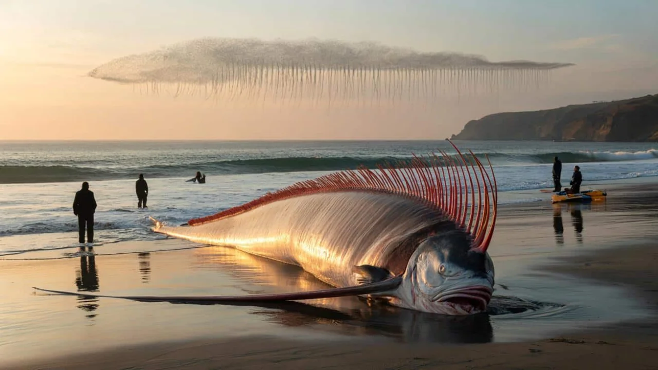 Marine biologists scramble after divers discover massive oarfish near San Diego—the legendary doomsday fish