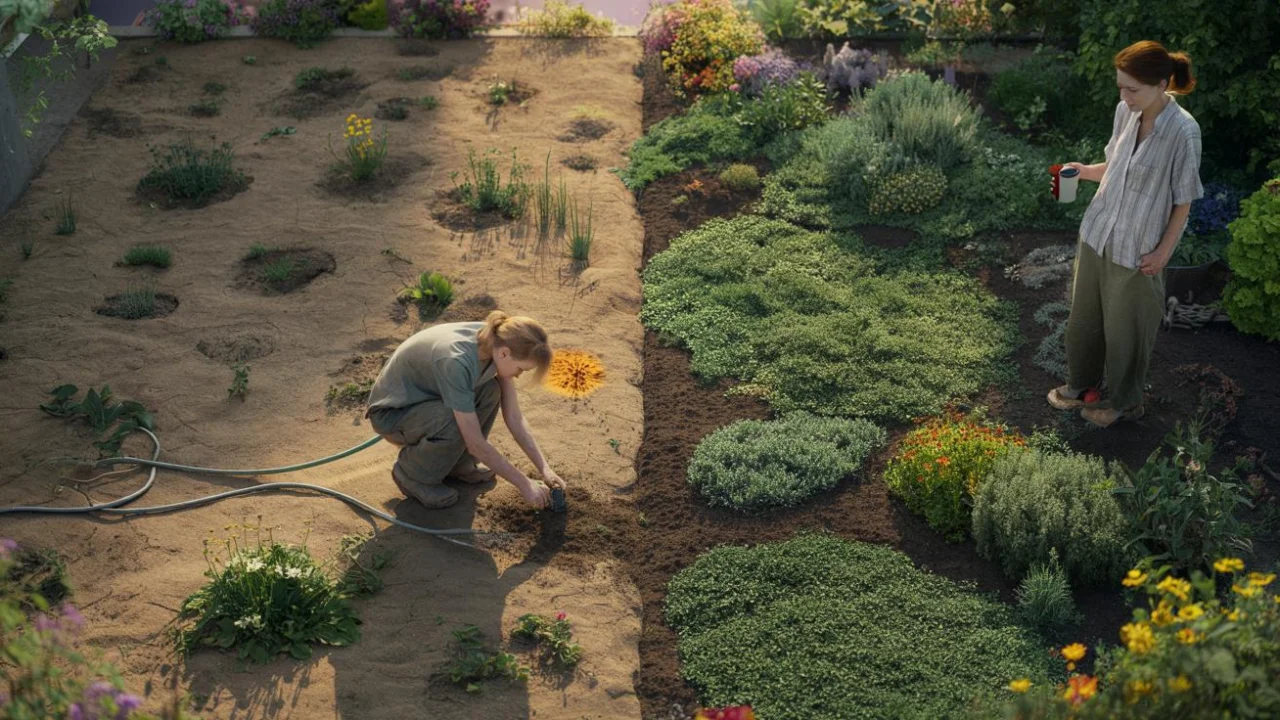 Neighbors discover this soil cover trick cuts gardening work in half