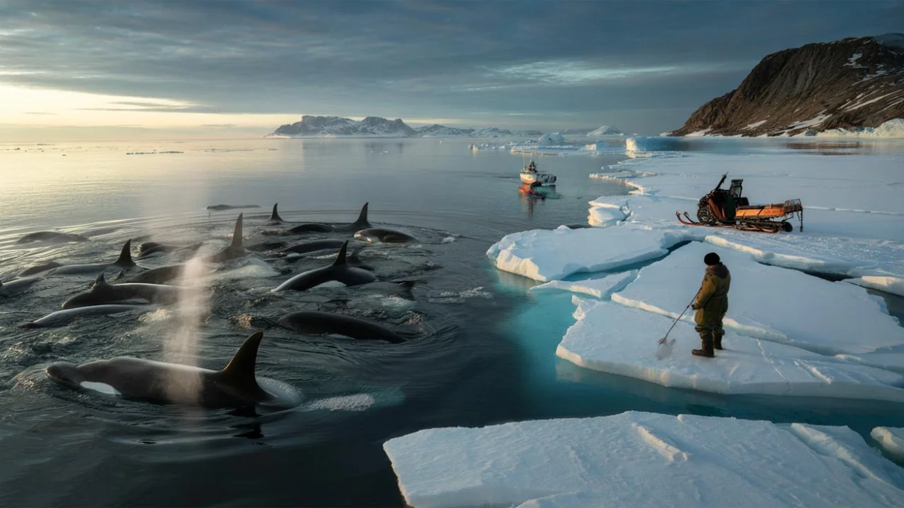 Orcas force emergency alert in Greenland as melting ice creates deadly trap for marine giants