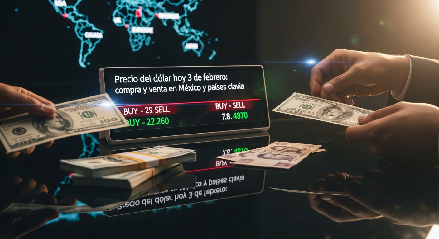 Precio del dólar hoy 3 de febrero: compra y venta en México y países clave