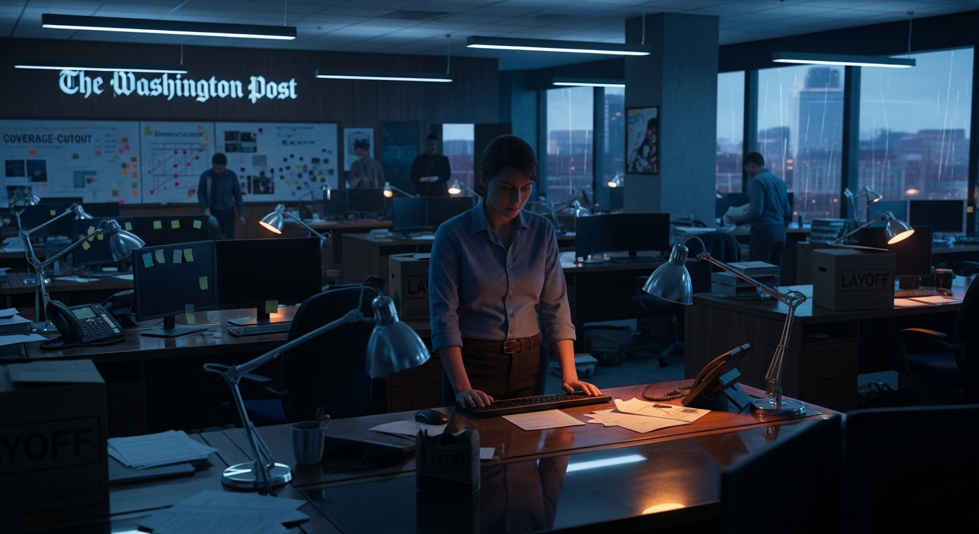 Recortes de cobertura en The Washington Post desencadenan despidos y reabren el debate interno