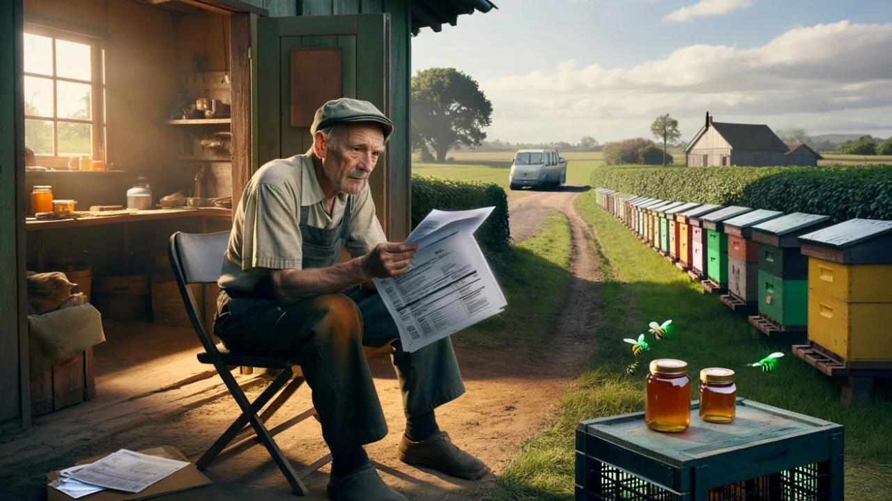 Retiree hit with agricultural tax bill after letting beekeeper use his field for free