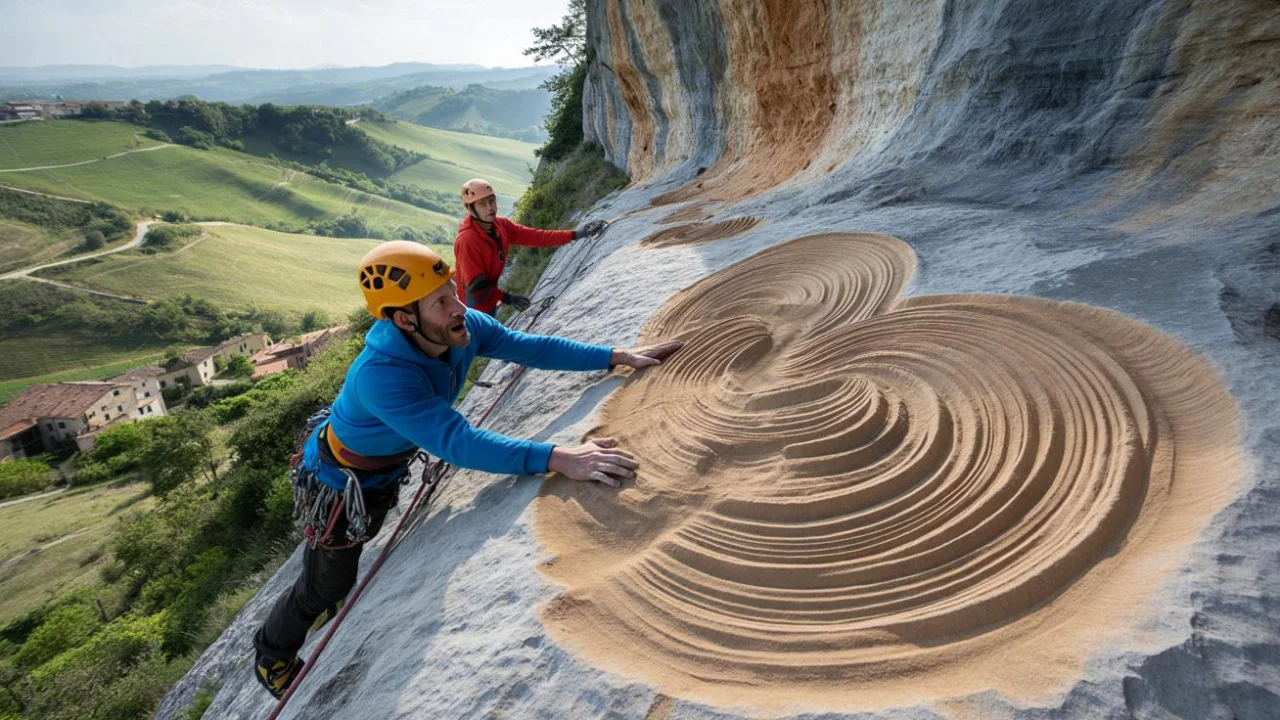 Rock climbers stumble upon 80-million-year-old sea turtle stampede frozen in time on Italian cliffside