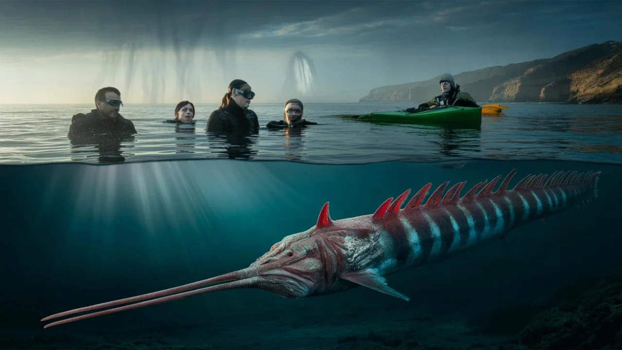 Scientists stunned after 10-foot oarfish appears near San Diego, sparking earthquake fears across California