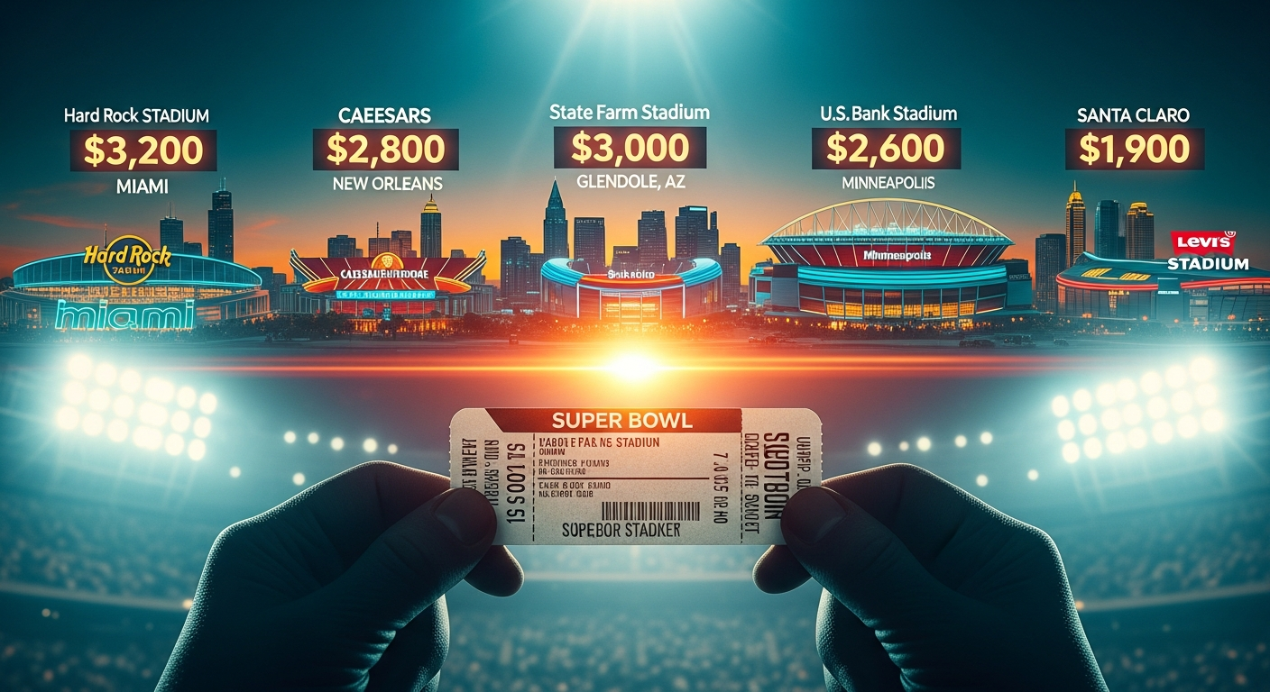 Super Bowl: lo que cuesta un boleto en varias ciudades de EE. UU. y por qué cambia tanto
